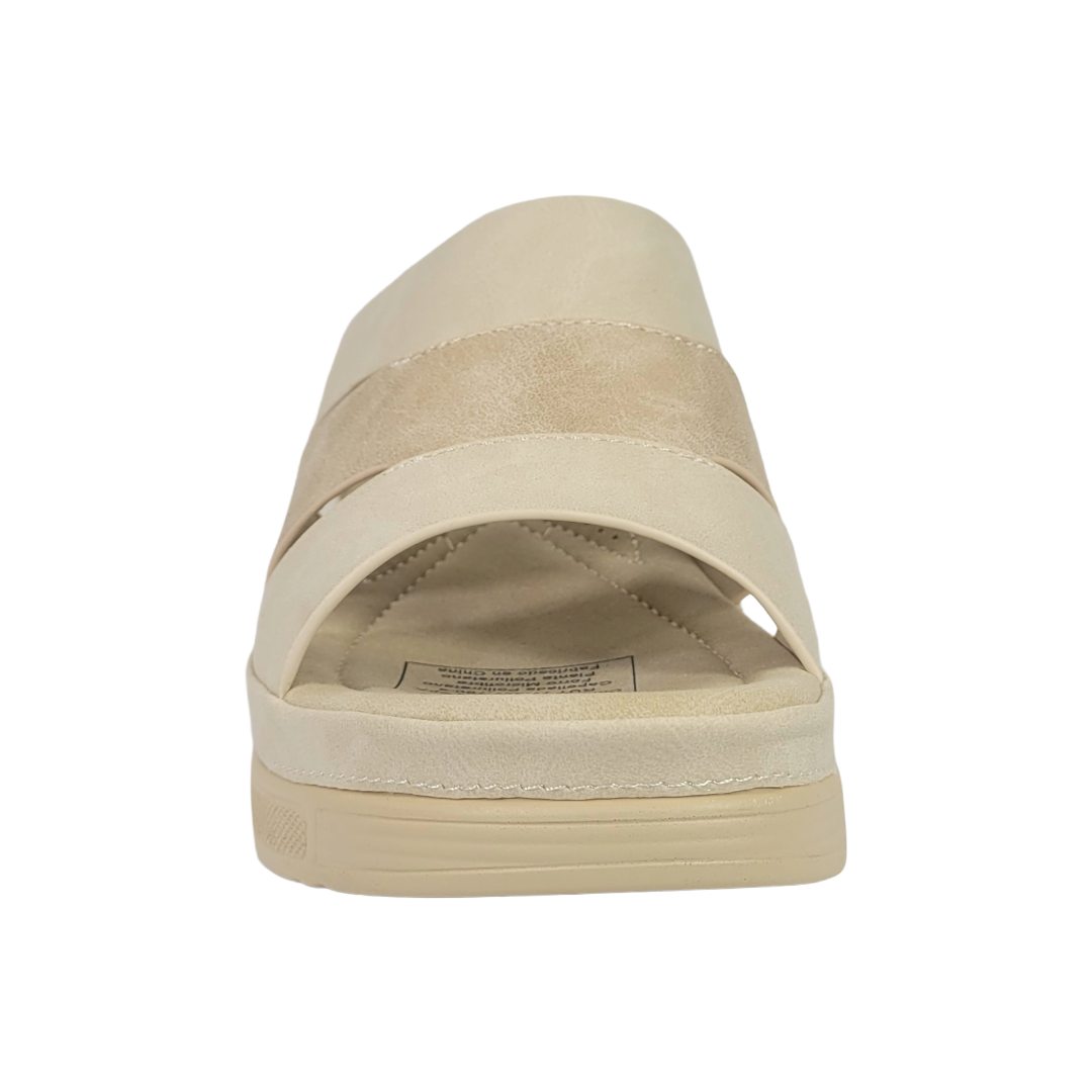 SANDALIAS BY PASS BEIGE MUJER Y9657-3A-1