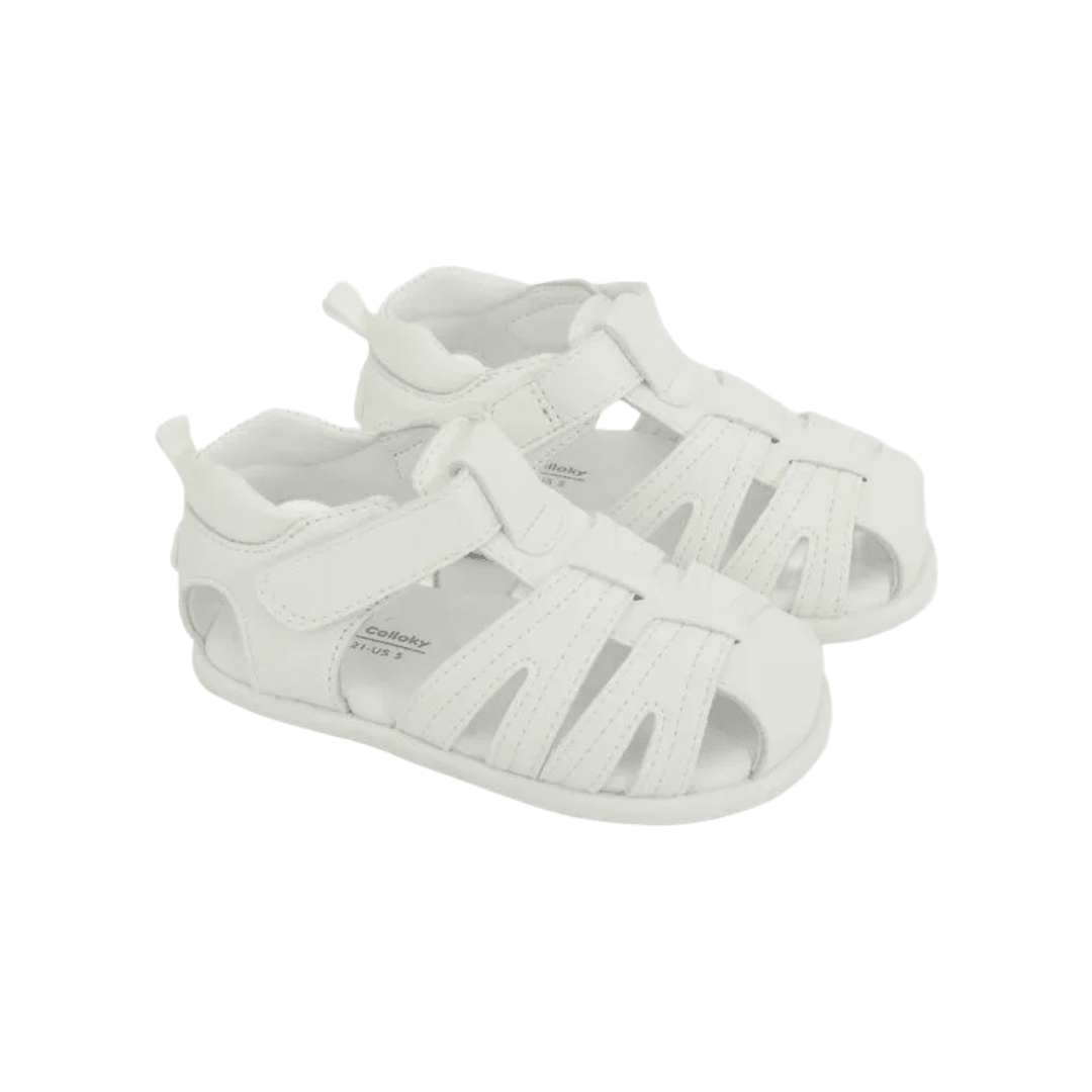 SANDALIAS COLLOKY CANGREJERA BLANCO BEBÉS | 331202-1