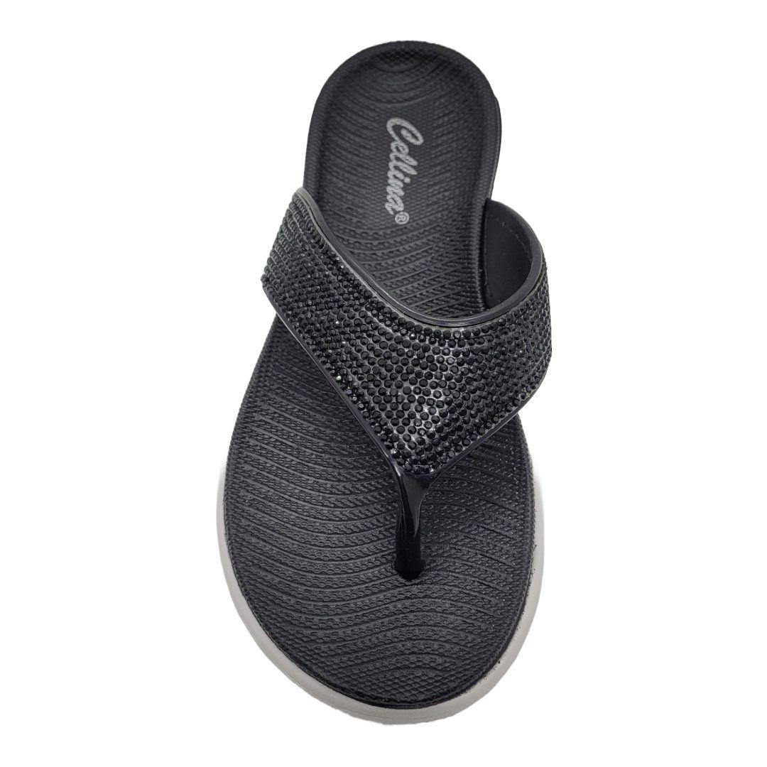 SANDALIAS CELINA RIGIO BLANCO/NEGRO PM1813 A/A-3