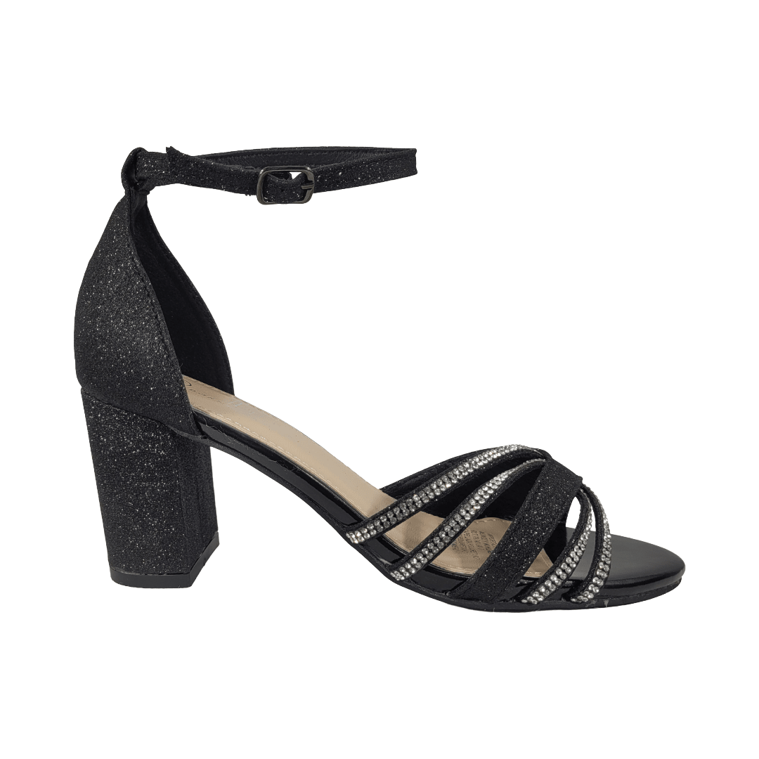 SANDALIAS DE FIESTA BONNY FRANCO NEGRO MUJER | 301-0022-0