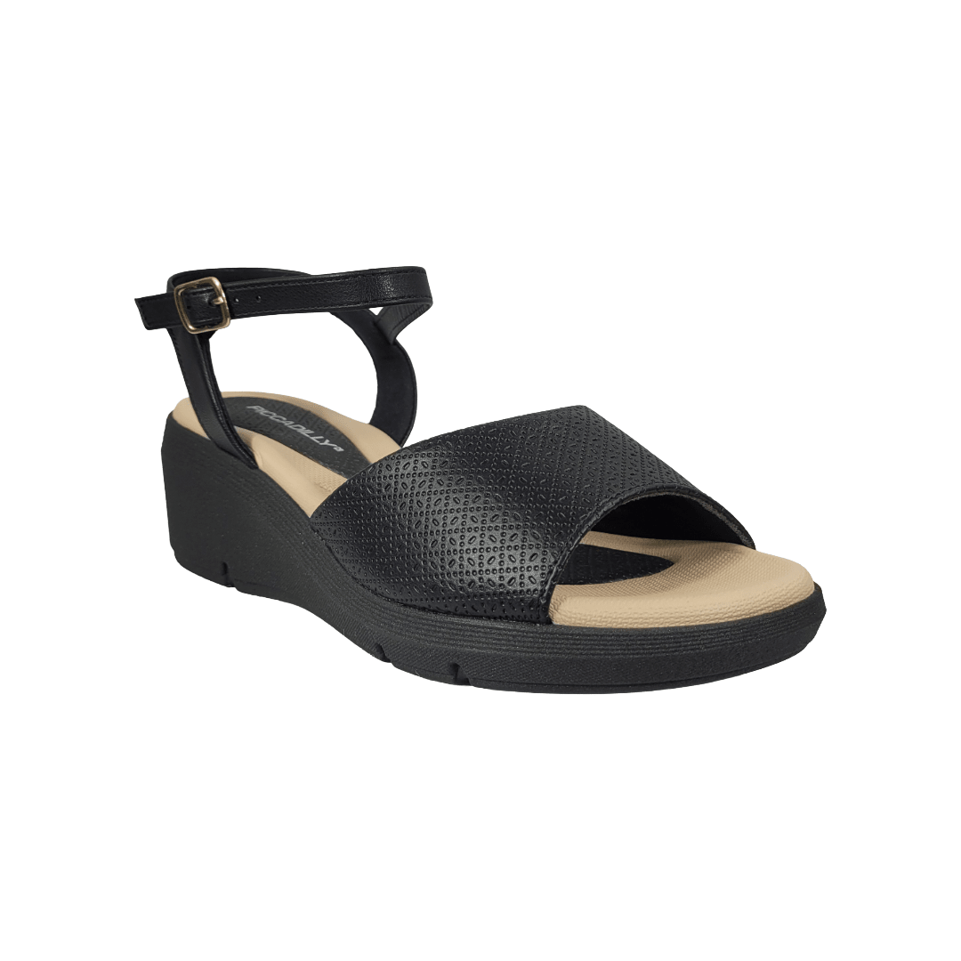 SANDALIAS PICCADILLY NEGRO CASUAL MUJER | VU5287T-1