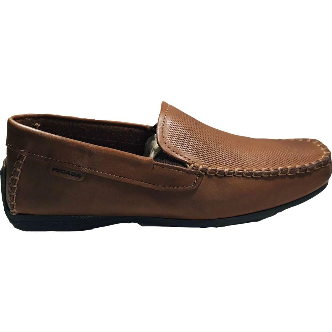 Mocasín de Cuero Pegada 140763-05-1