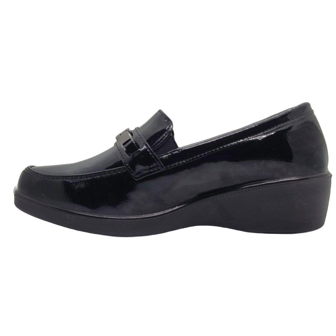 ZAPATOS PASSER NEGRO CHAROL 667-1