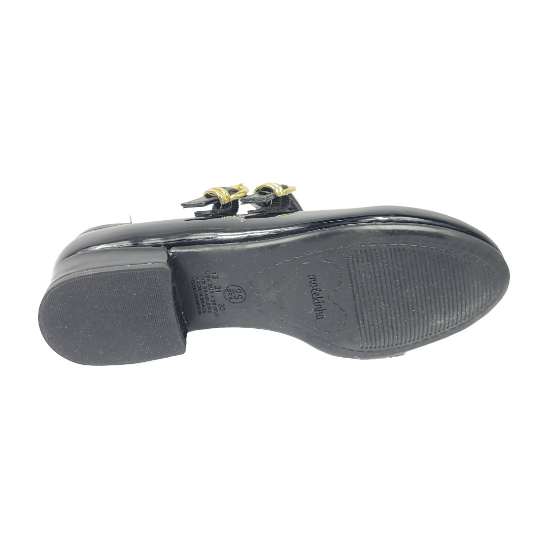 ZAPATOS MOLEKINHA NEGRO CHAROL INFANTIL 2528.123.13488-1574-4