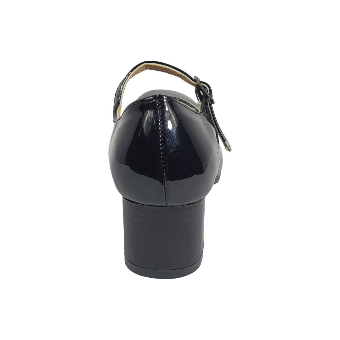 ZAPATOS DE CUECA MD NEGRO CHAROL INFANTIL 5R02-1A-3