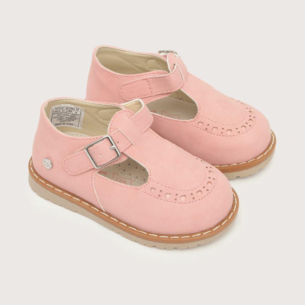 ZAPATOS OPALINE REINA HEBILLA ROSADA BEBES (18 A 21) 321002-0