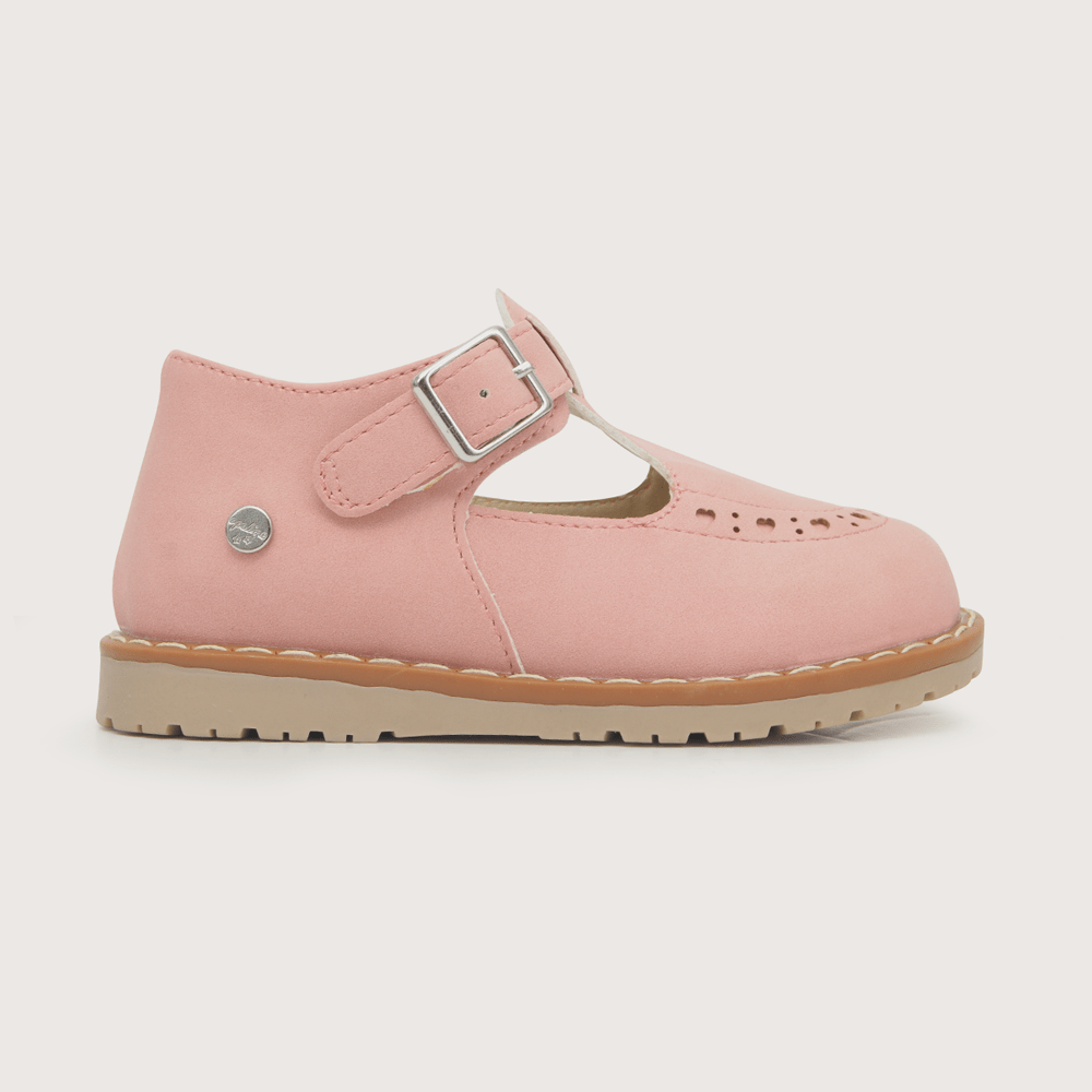 ZAPATOS OPALINE REINA HEBILLA ROSADA BEBES (18 A 21) 321002-1