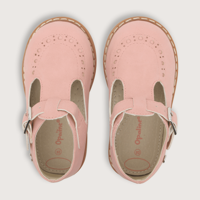 ZAPATOS OPALINE REINA HEBILLA ROSADA BEBES (18 A 21) 321002-3