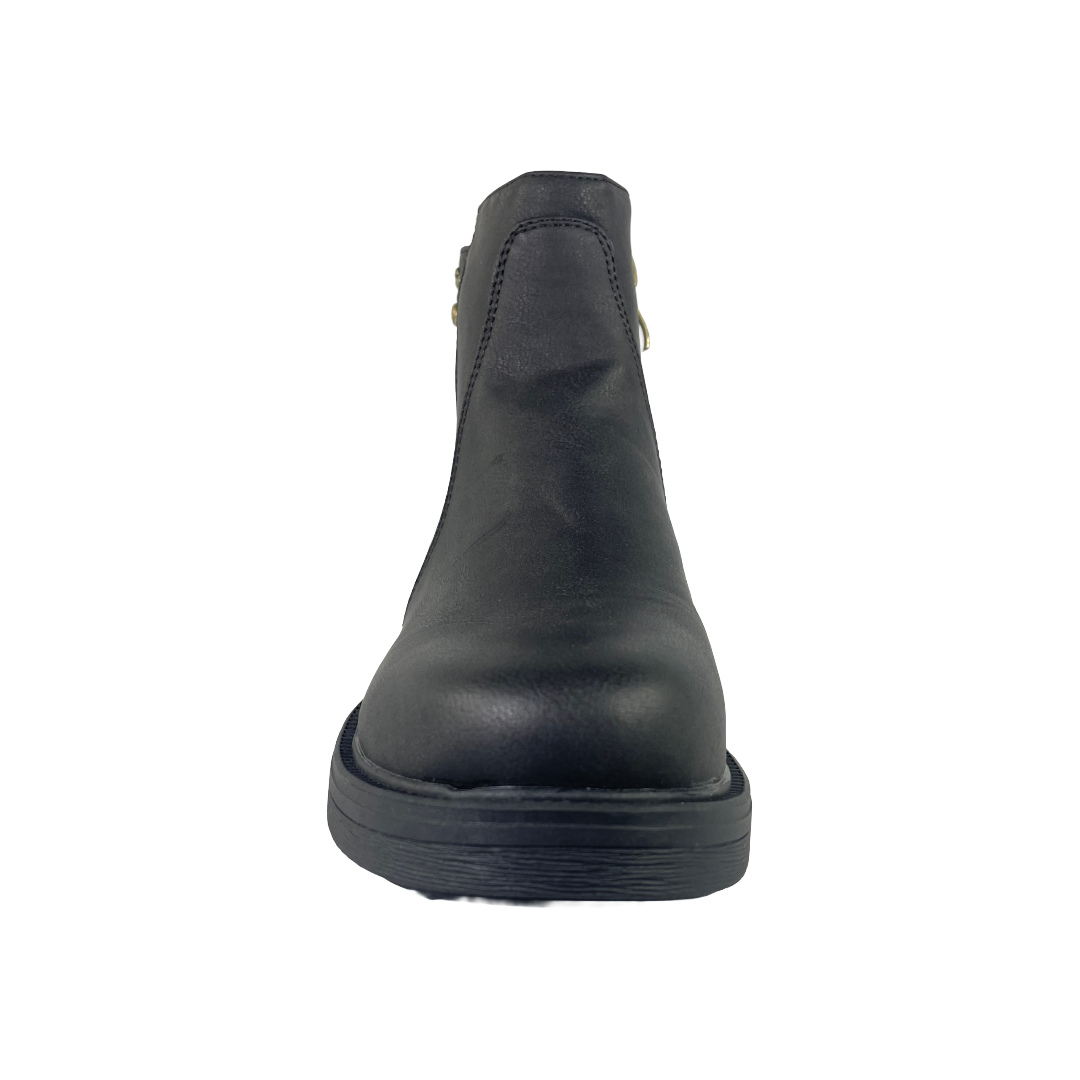 BOTINES POLICE NEGRO CASUAL MUJER MR-W1652-R2661-2