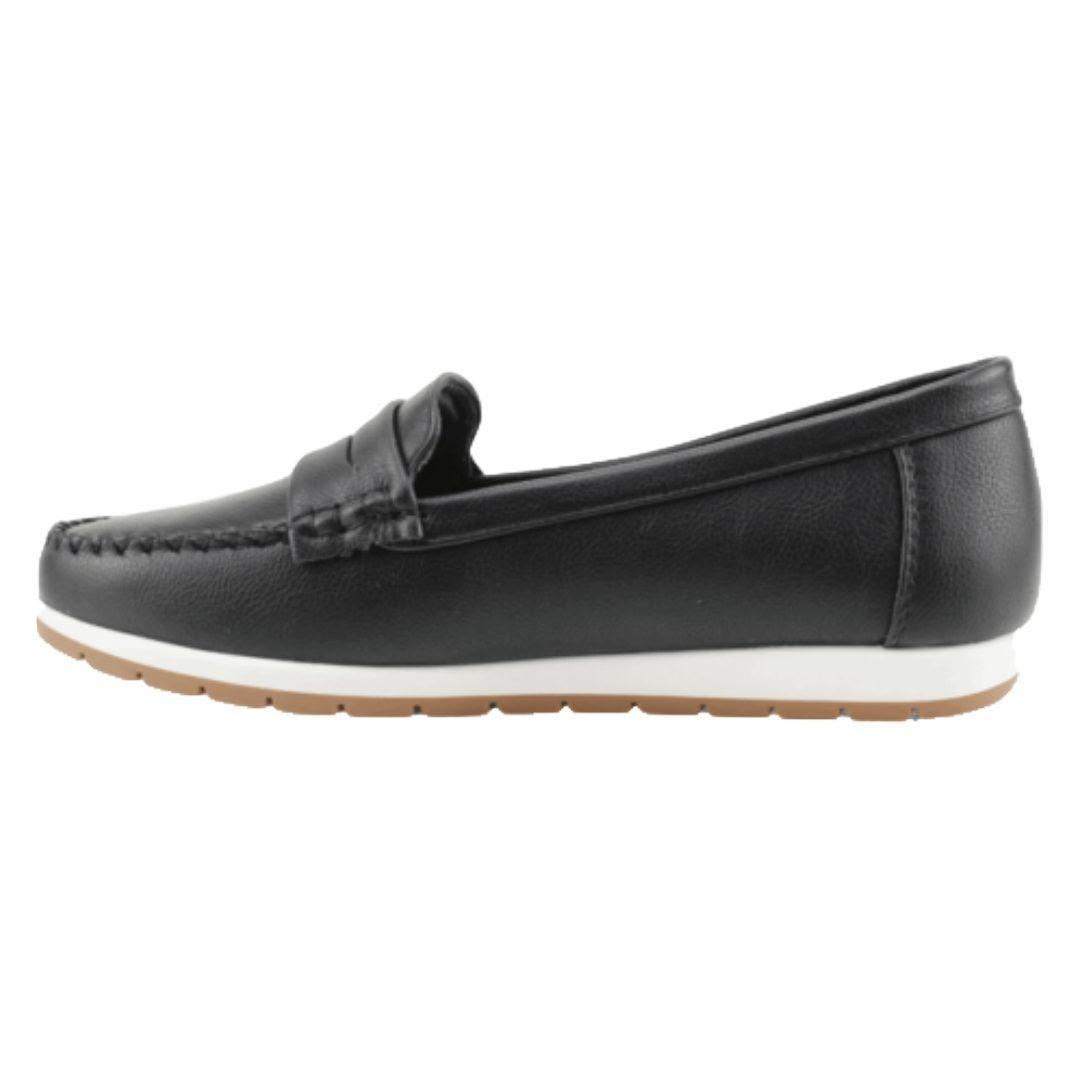 MOCASIN NEW WALK BIANCA NEGRO | FM1240-90-1