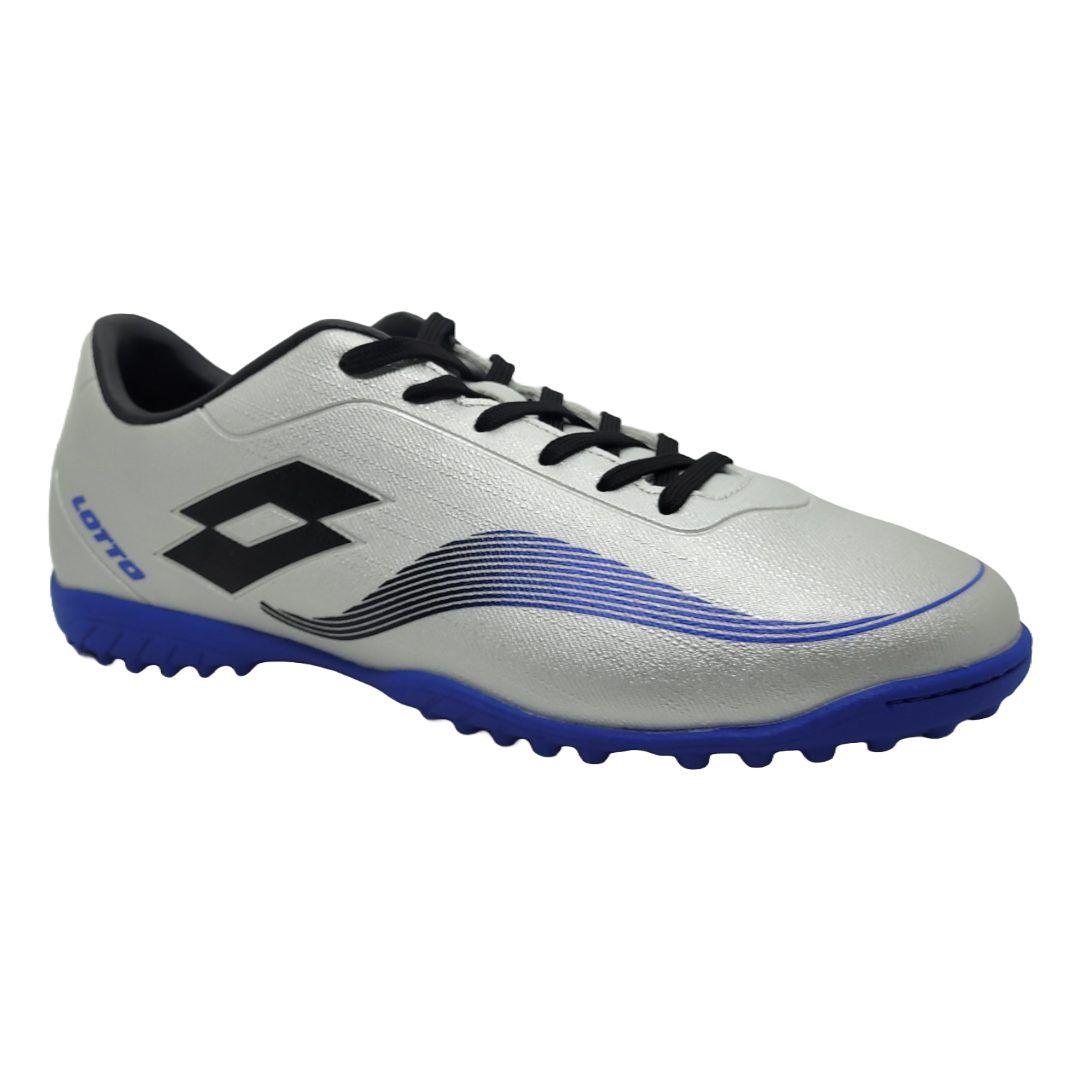 ZAPATOS DE BABY FUTBOL LOTTO PLATEADO | J0619-2