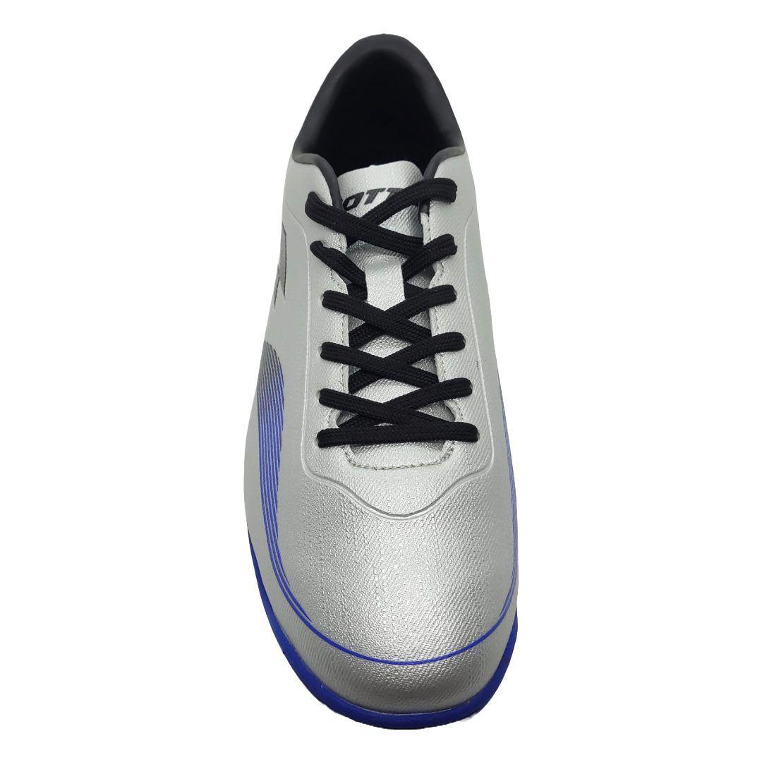 ZAPATOS DE BABY FUTBOL LOTTO PLATEADO | J0619-4