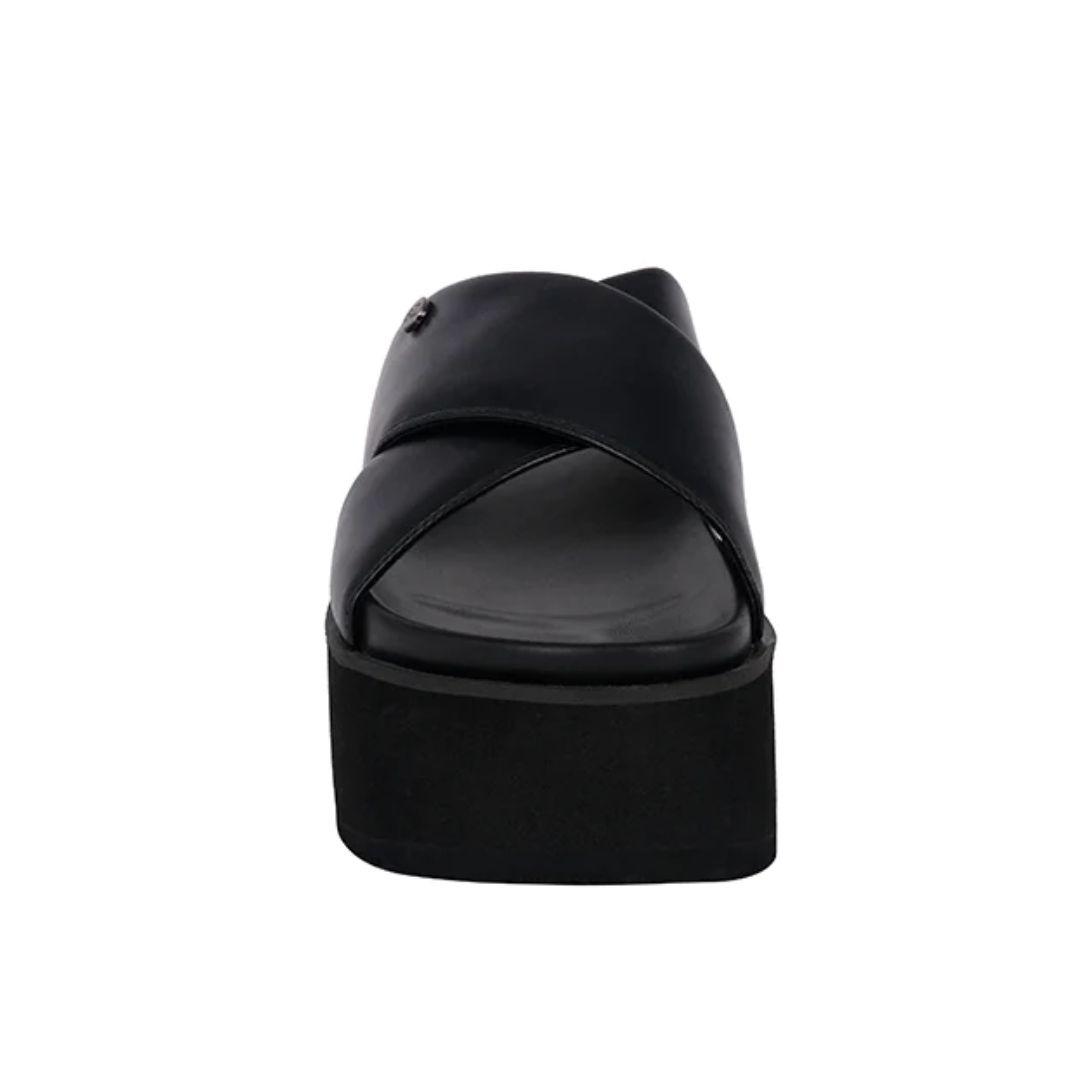 Sandalia Plataforma Gravity Negro Alquimia 3994-2