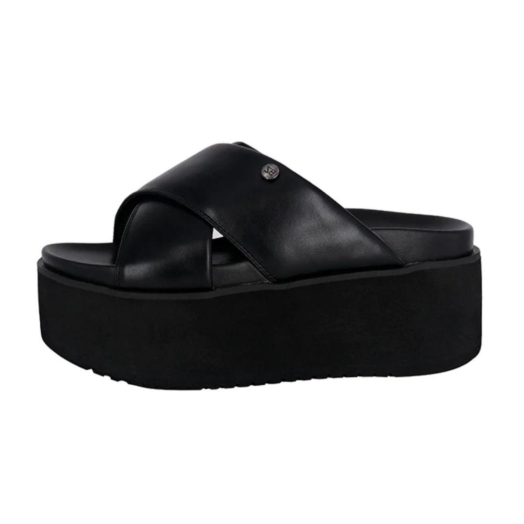 Sandalia Plataforma Gravity Negro Alquimia 3994-3