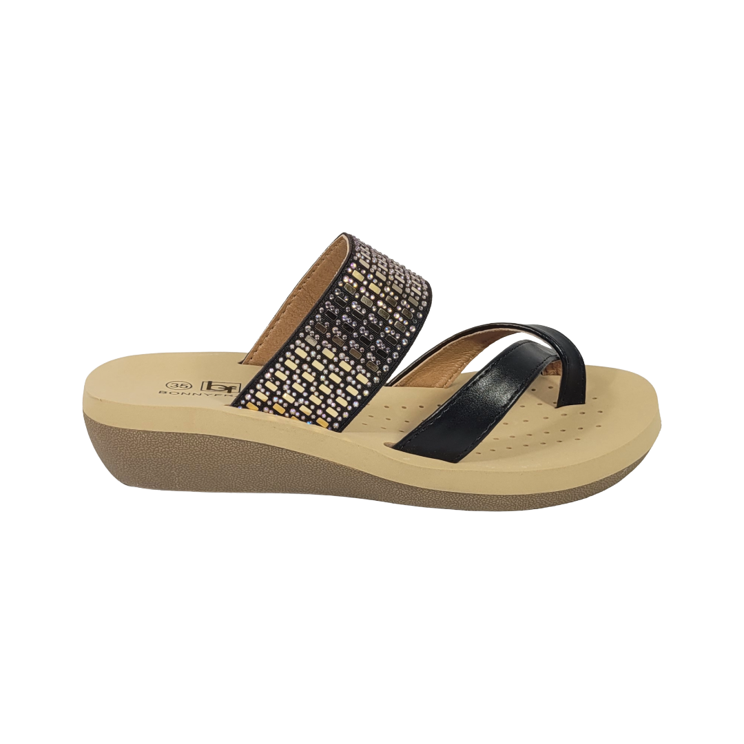 SANDALIAS BONNY FRANCO NEGRO MUJER 384-0971-0