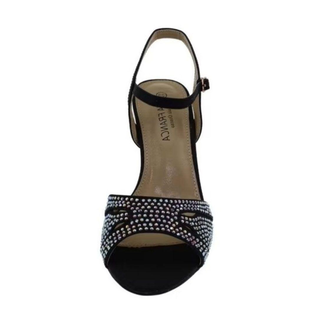 SANDALIAS VIA FRANCA DE FIESTA NEGRO 5G8241-1