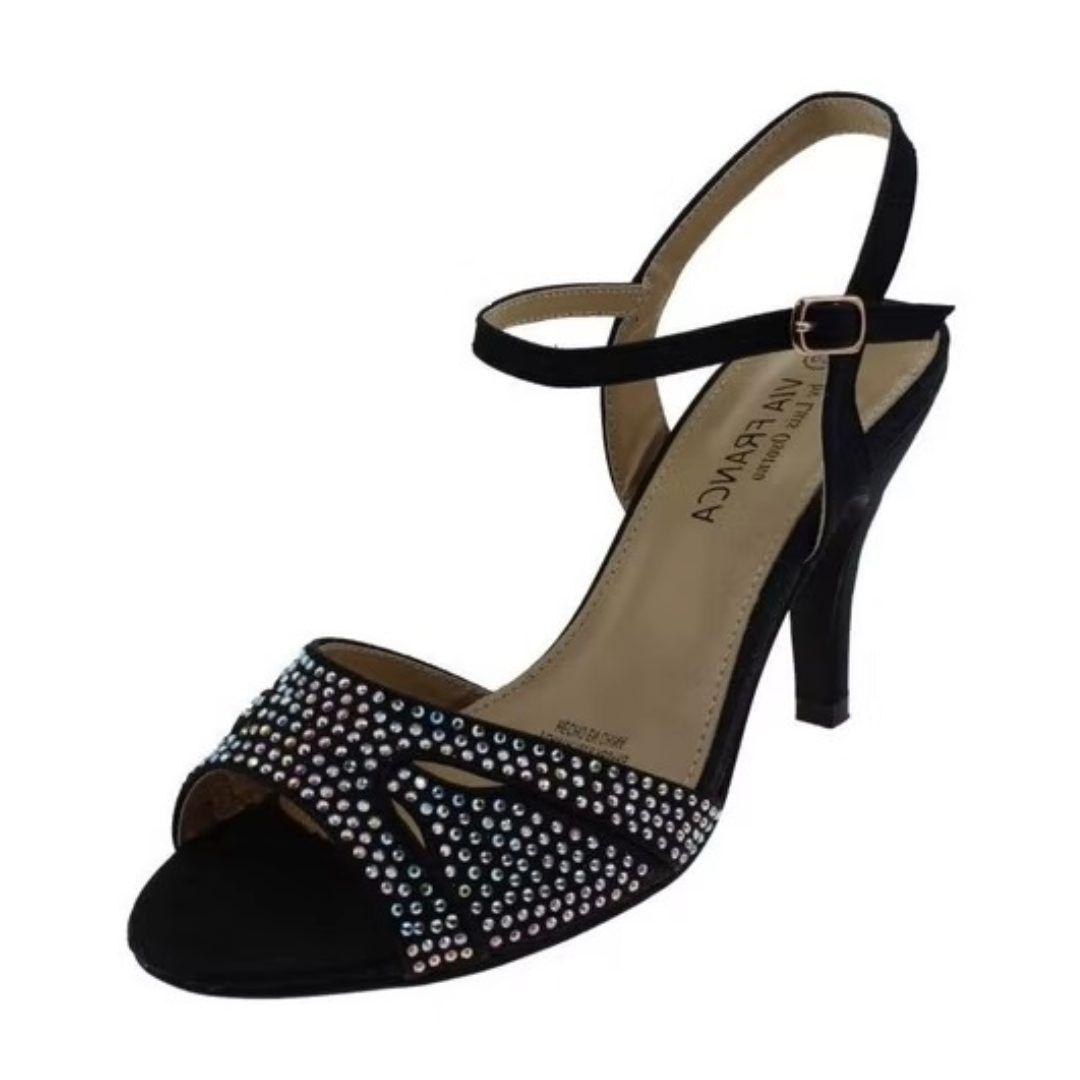 SANDALIAS VIA FRANCA DE FIESTA NEGRO 5G8241-2