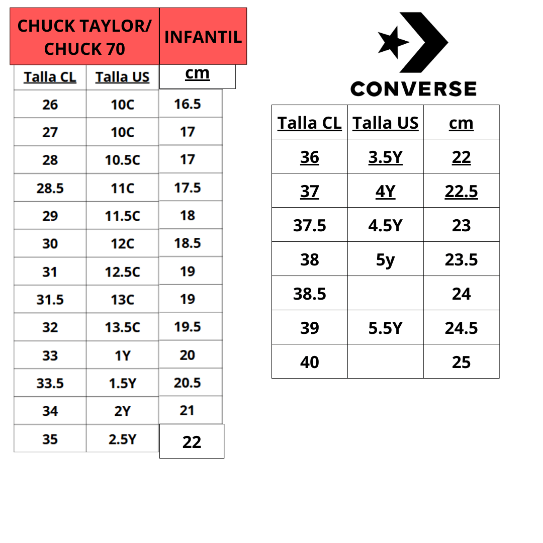 ZAPATILLAS URBANAS CONVERSE CHUCK TAYLOR INFANTIL 3J234C-650-4