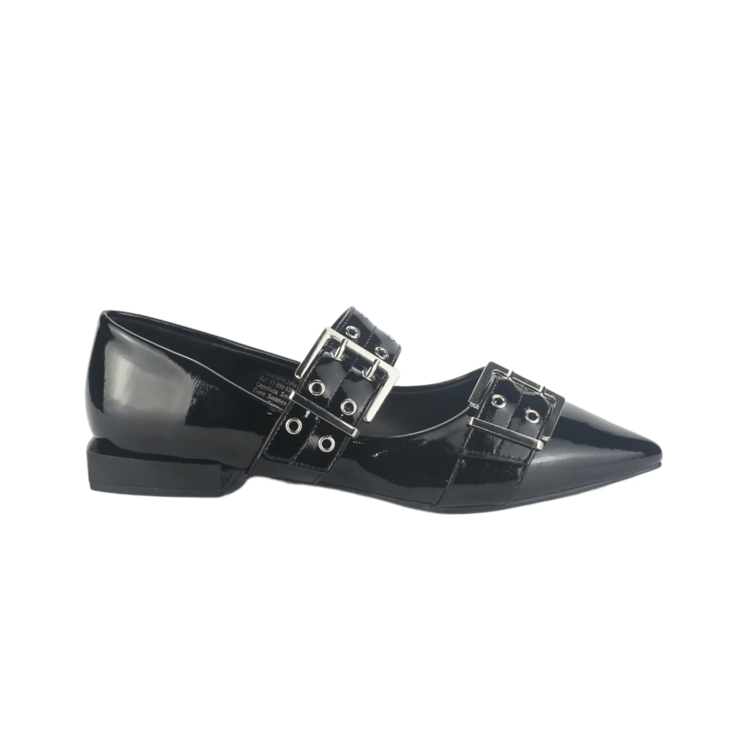 BALLERINA CHALADA NEGRO | 11-SLIK-2-0