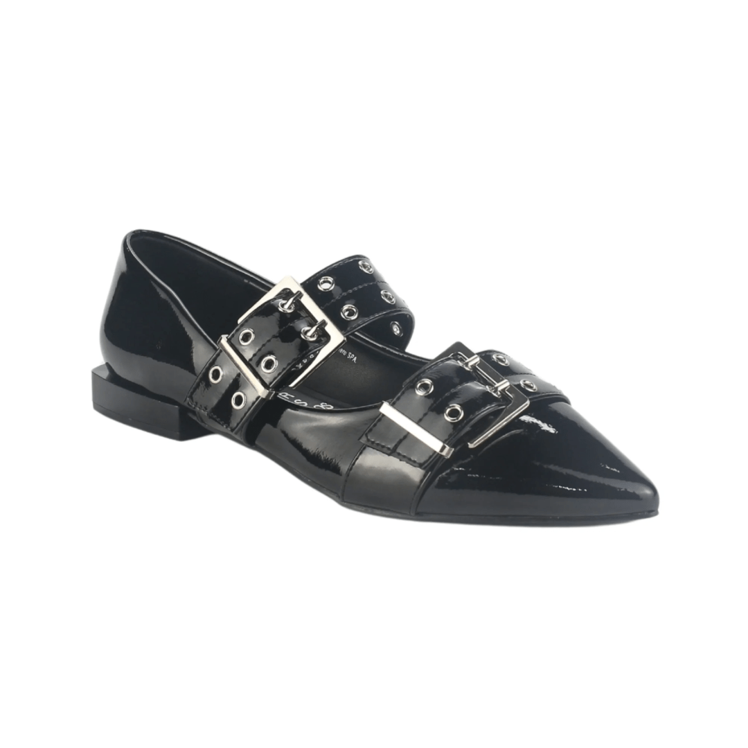 BALLERINA CHALADA NEGRO | 11-SLIK-2-1
