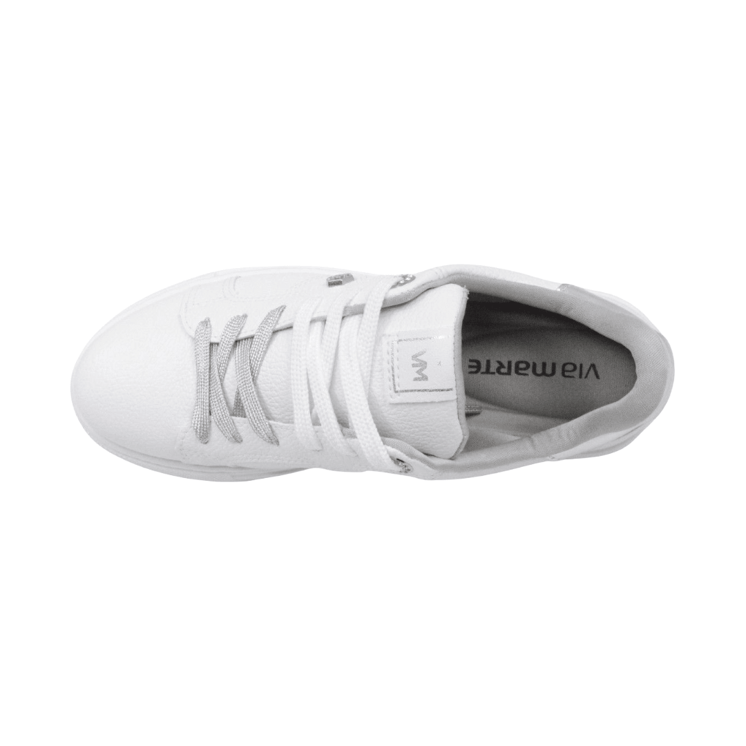 ZAPATILLAS URBANAS VIA MARTE BLANCO MUJER | 121-001-01-4