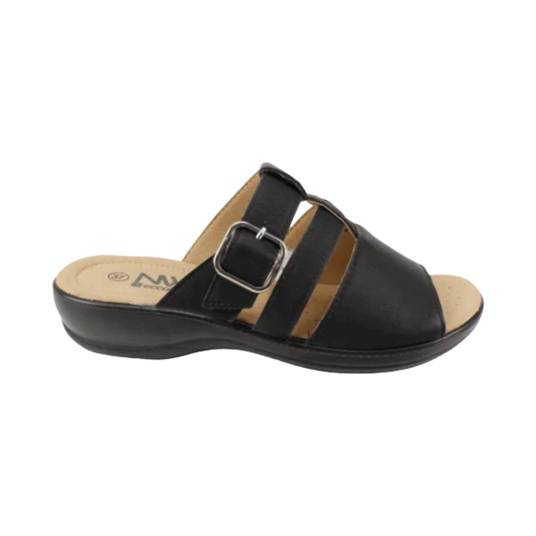 SANDALIAS NEW WALK SLIP ON BROCHE MUJER | FPU961-90-0
