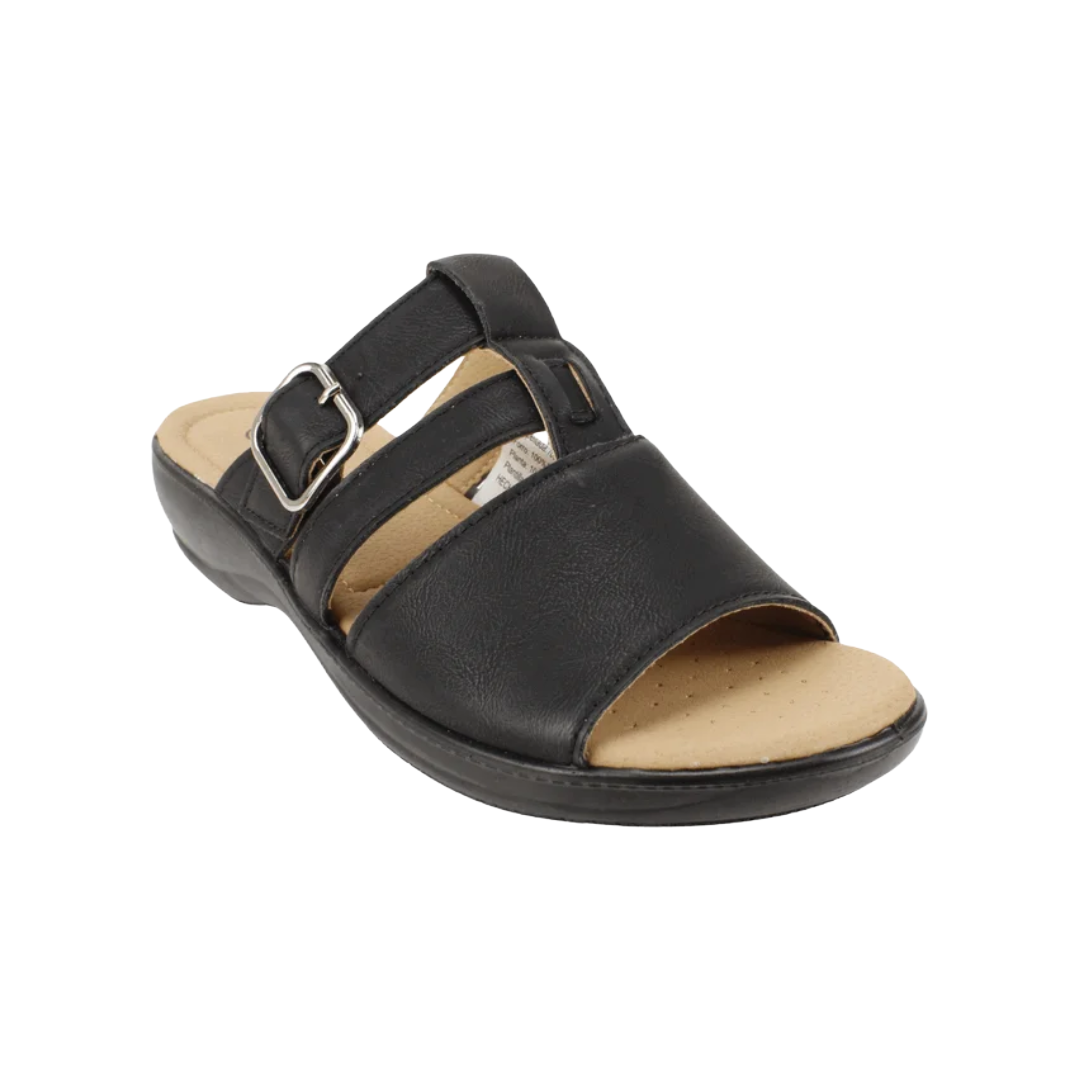 SANDALIAS NEW WALK SLIP ON BROCHE MUJER | FPU961-90-1
