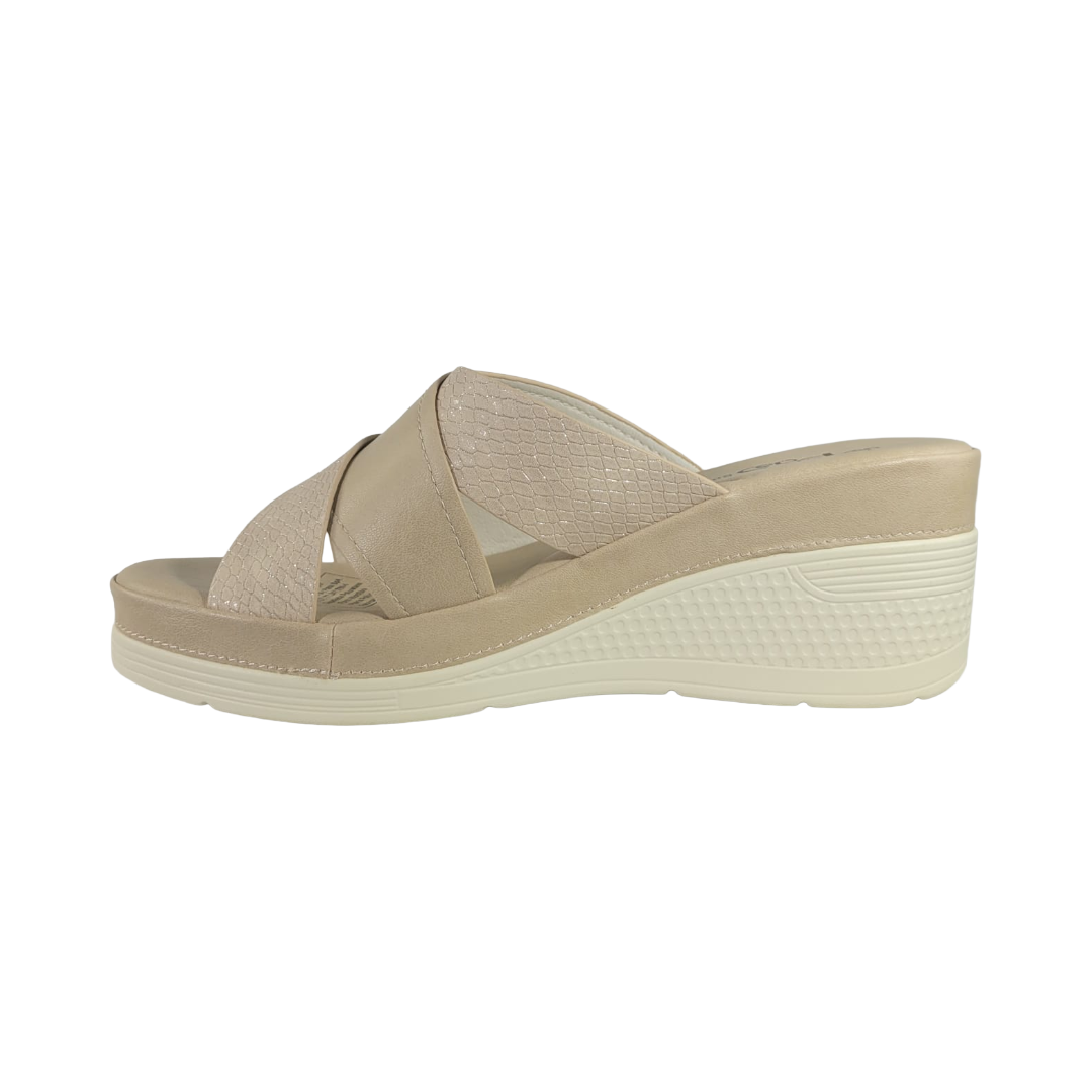 SANDALIAS BY PASS BEIGE MUJER Y4212-3A-3