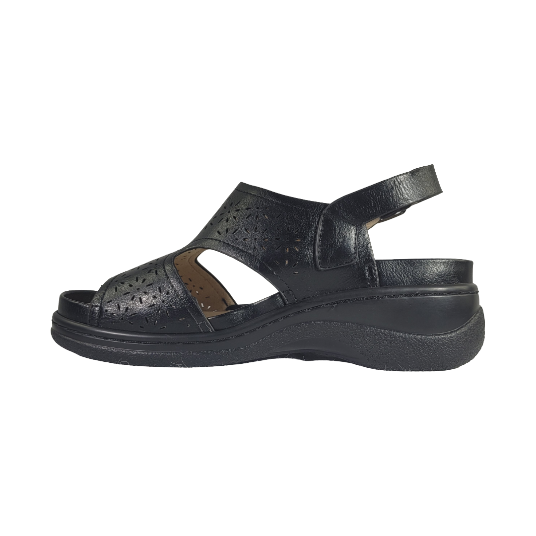 SANDALIAS PASSER NEGRO CASUAL MUJER | 0330-3