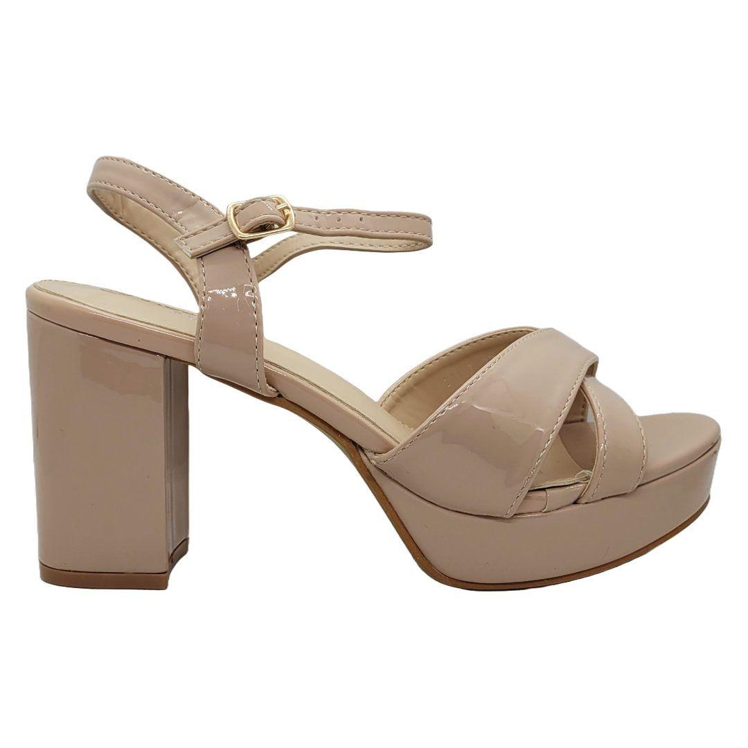 SANDALIAS DE FIESTA HUALUNAOTE PINK CHAROL | T2117-0