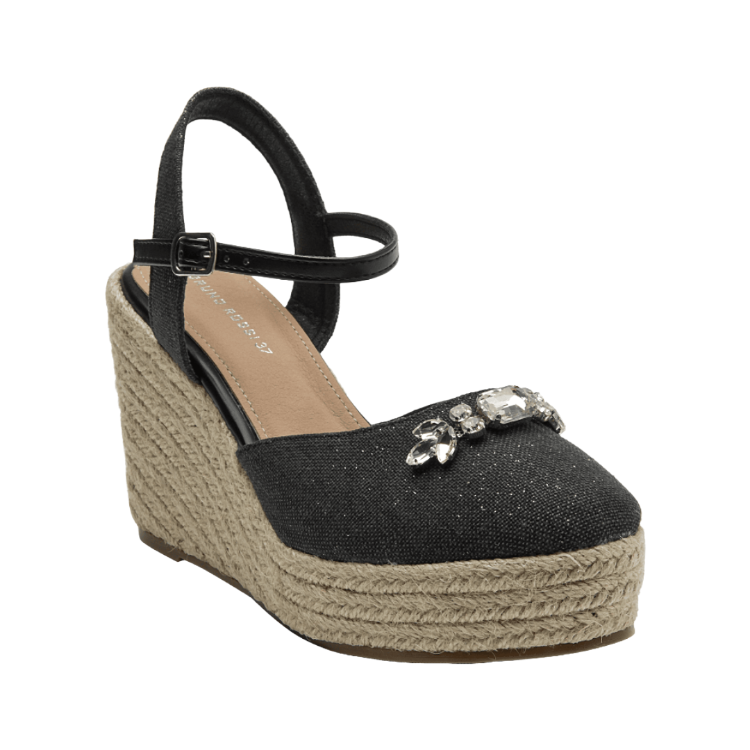 SANDALIAS DE FIESTA BRUNO ROSSI NEGRO MUJER BRM0073-1