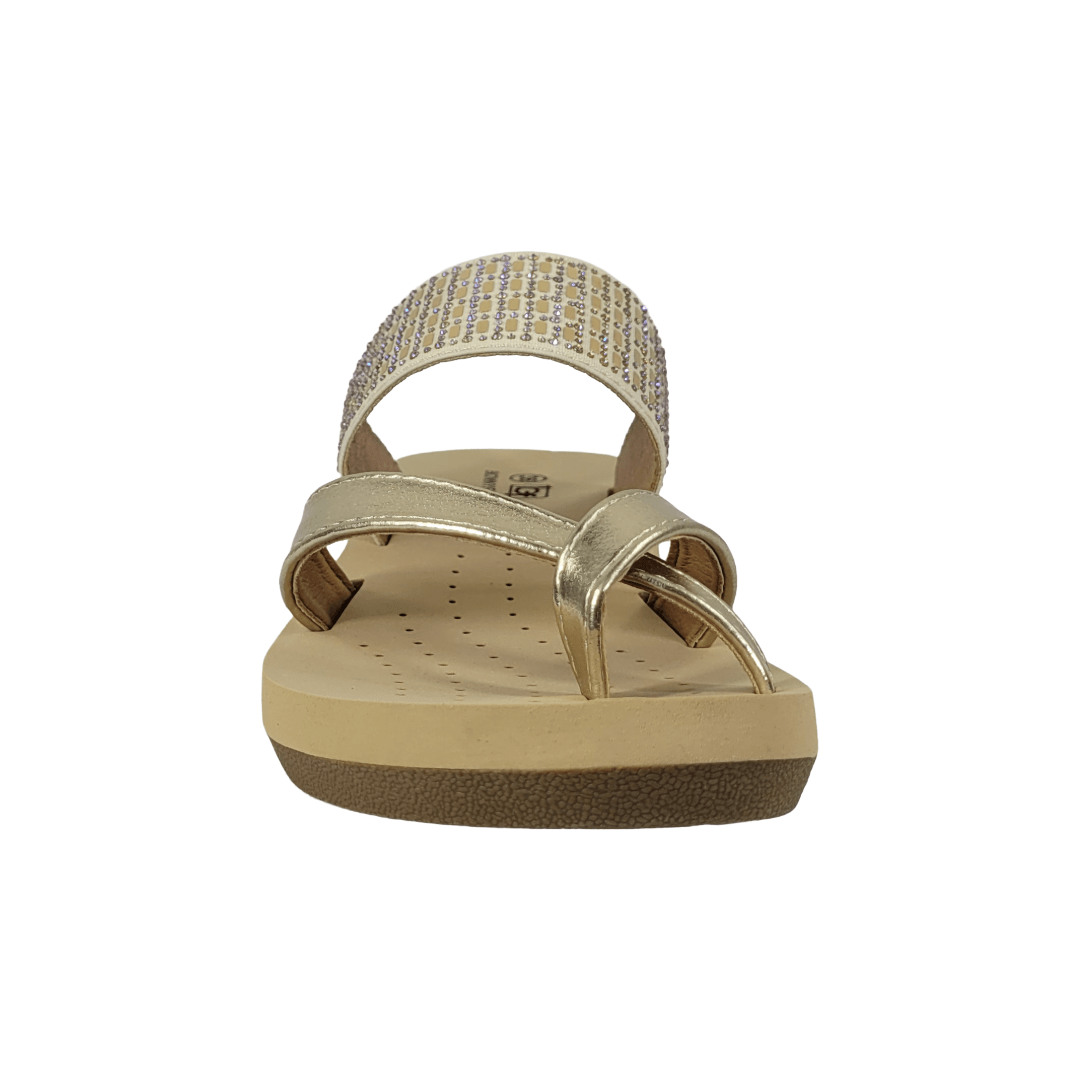 SANDALIAS BONNY FRANCO DORADO MUJER | 384-0971-2