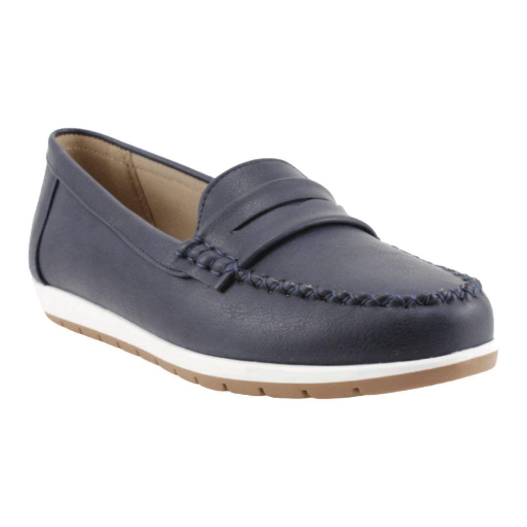 MOCASIN NEW WALK BIANCA AZUL MARINO | FM1240-70-2