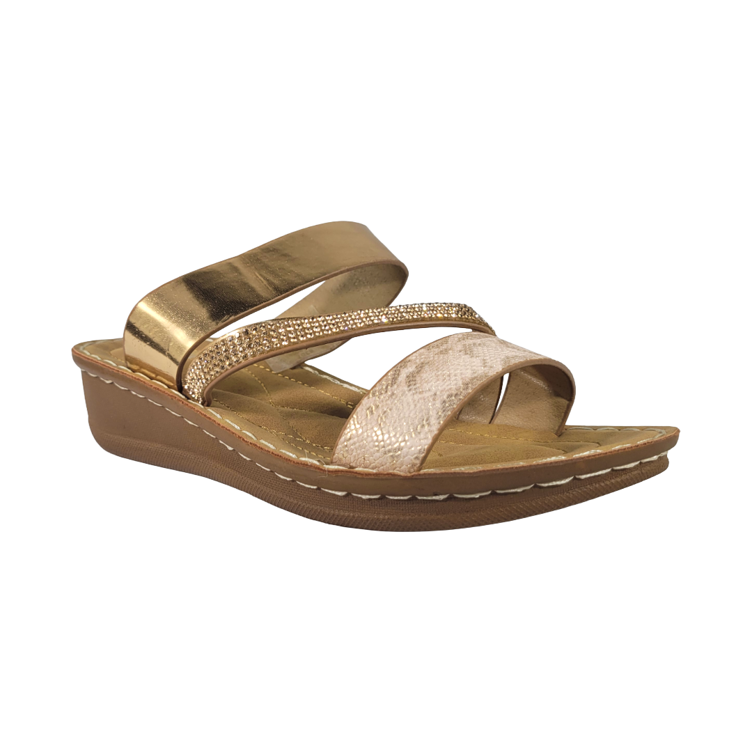 SANDALIAS AGUXI CHAMPAGNE MUJER | 6307-1