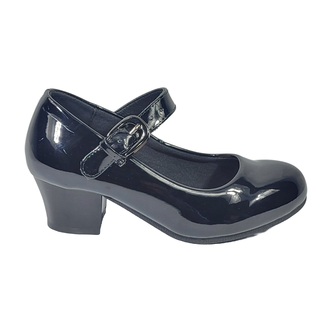 ZAPATOS DE CUECA ALQUIMIA NEGRO CHAROL INFANTIL 2334-20-0