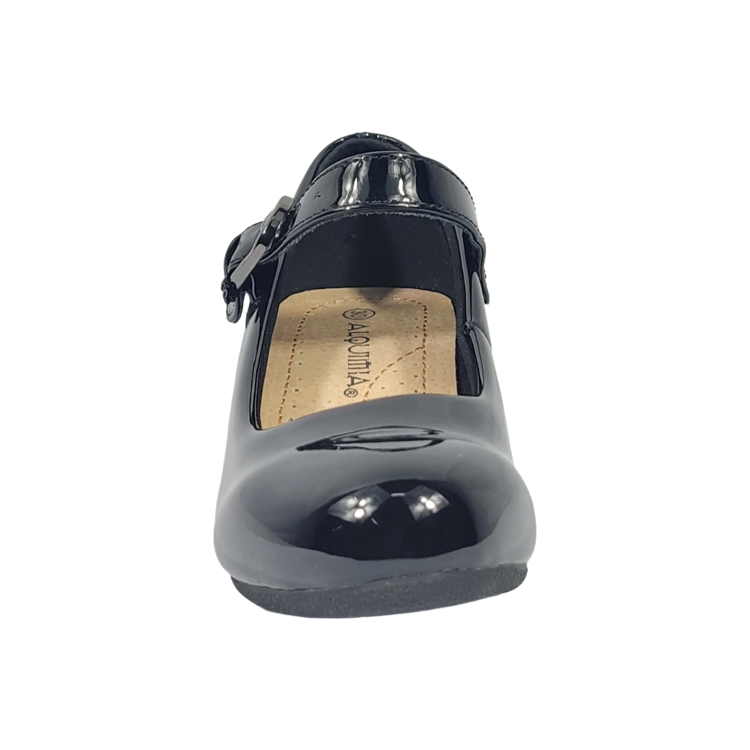 ZAPATOS DE CUECA ALQUIMIA NEGRO CHAROL INFANTIL 2334-20-2