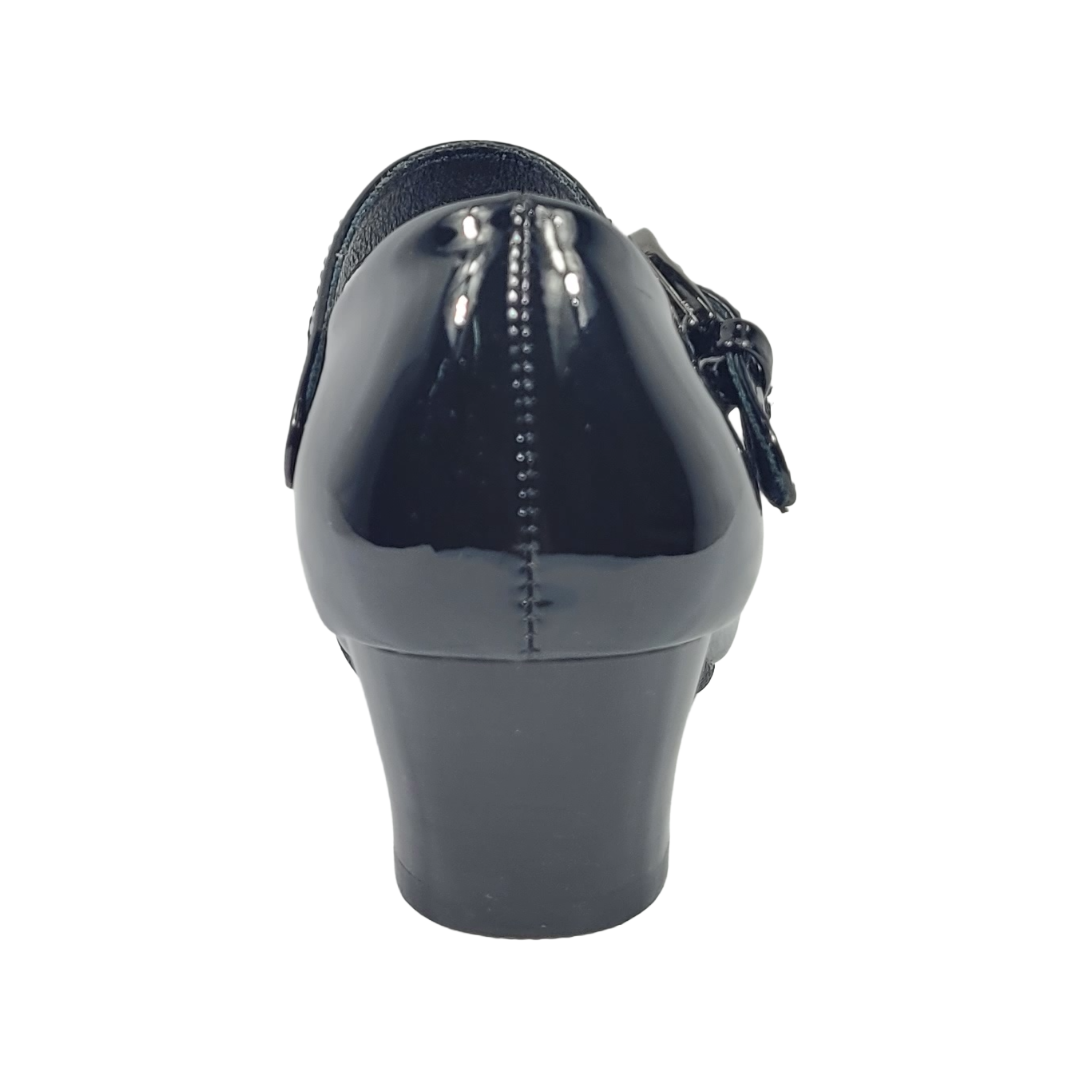ZAPATOS DE CUECA ALQUIMIA NEGRO CHAROL INFANTIL 2334-20-3