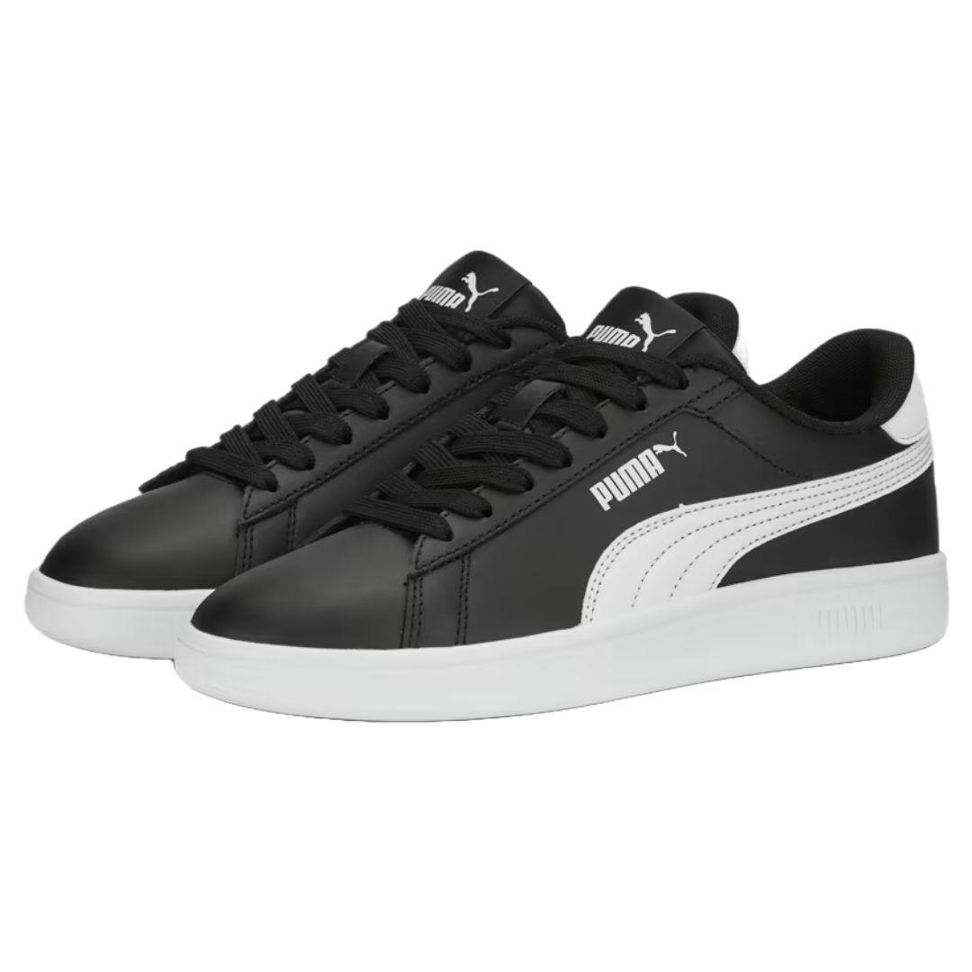 ZAPATILLAS PUMA SMASH 3.0 LEATHER JUVENIL NEGRAS | 392031 0-4