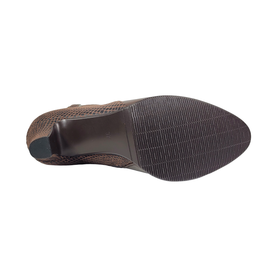 BOTINES BONNY FRANCO SNAKE COFFE MUJER | 275-3368-4