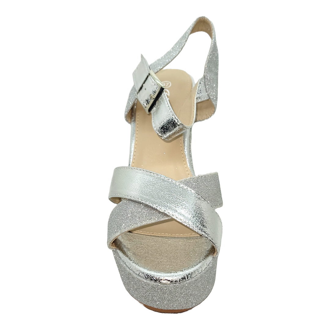 SANDALIAS DE FIESTA WEIDE PLATEADAS (MUJER) | YOU176-2