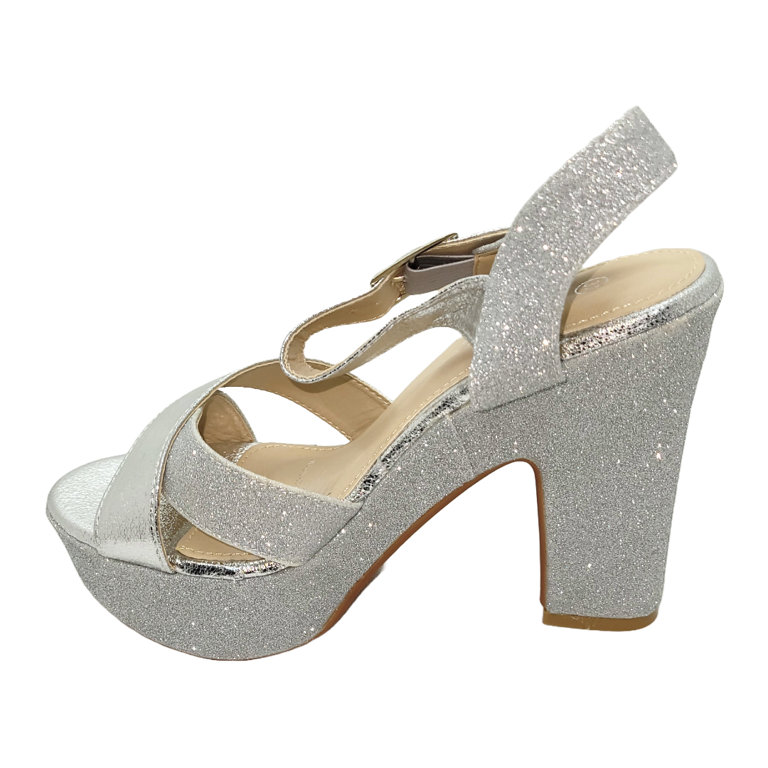 SANDALIAS DE FIESTA WEIDE PLATEADAS (MUJER) | YOU176-3
