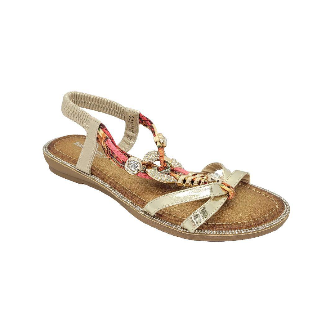 Sandalia De Fiesta Bonny Franco Gold 301-8016-0