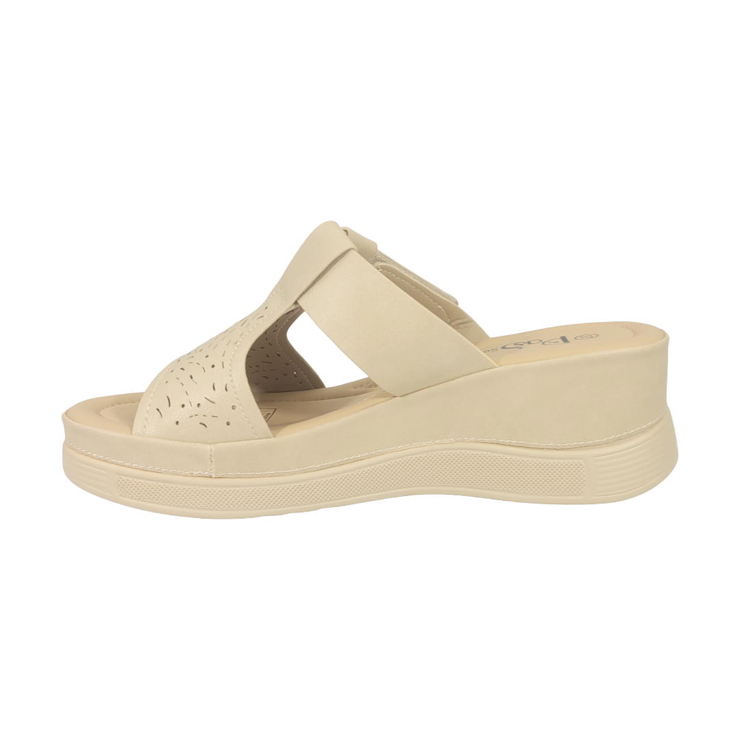 SANDALIAS BY PASS BEIGE MUJER Y3610-3A-2