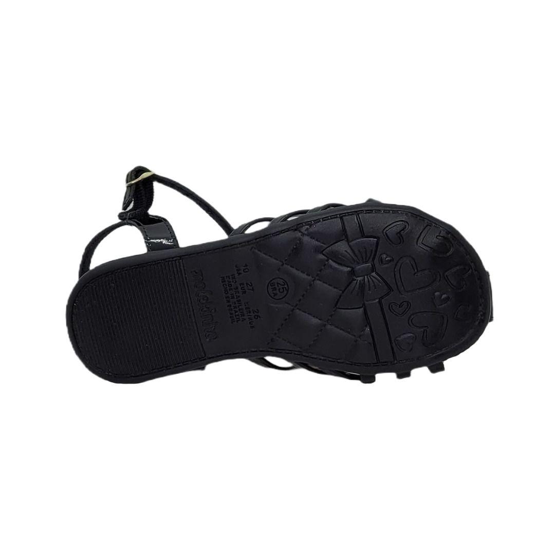 Sandalias Molekinha Negro Niñas 2114.262.13488.15745-2
