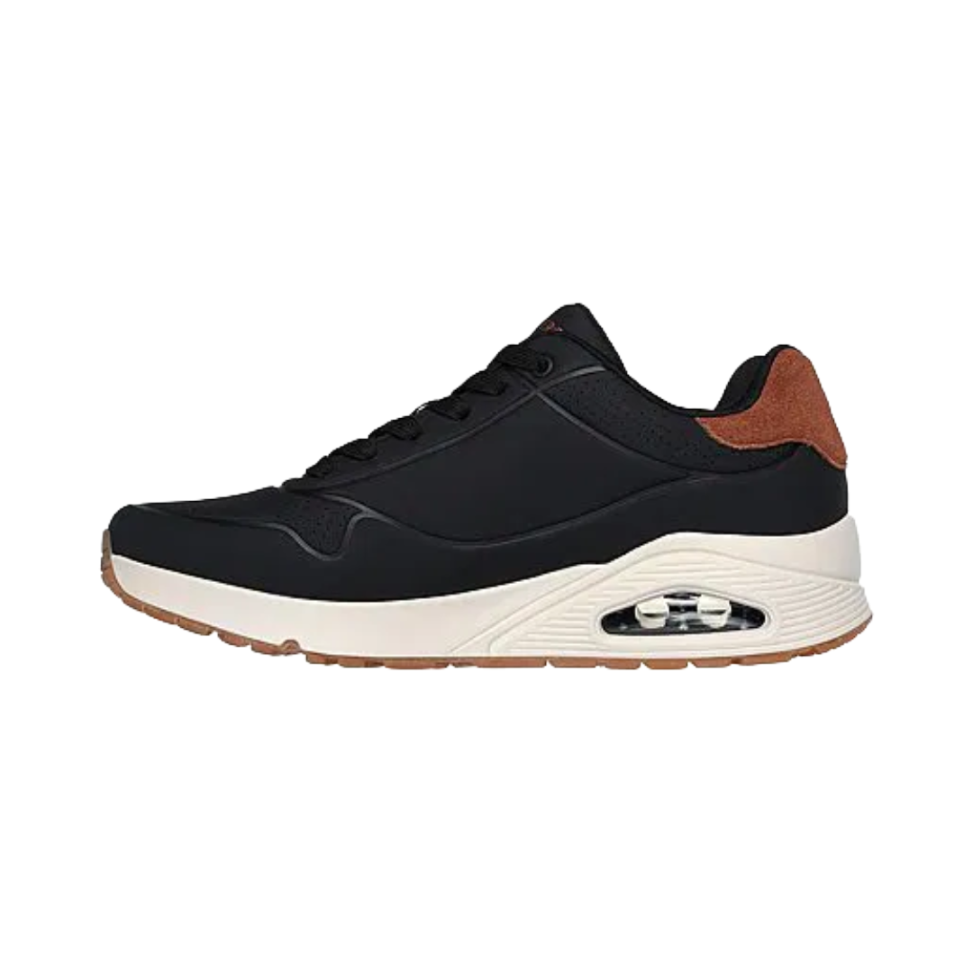 ZAPATILLAS URBANAS SKECHERS UNO HOMBRE 183004-BLK-4