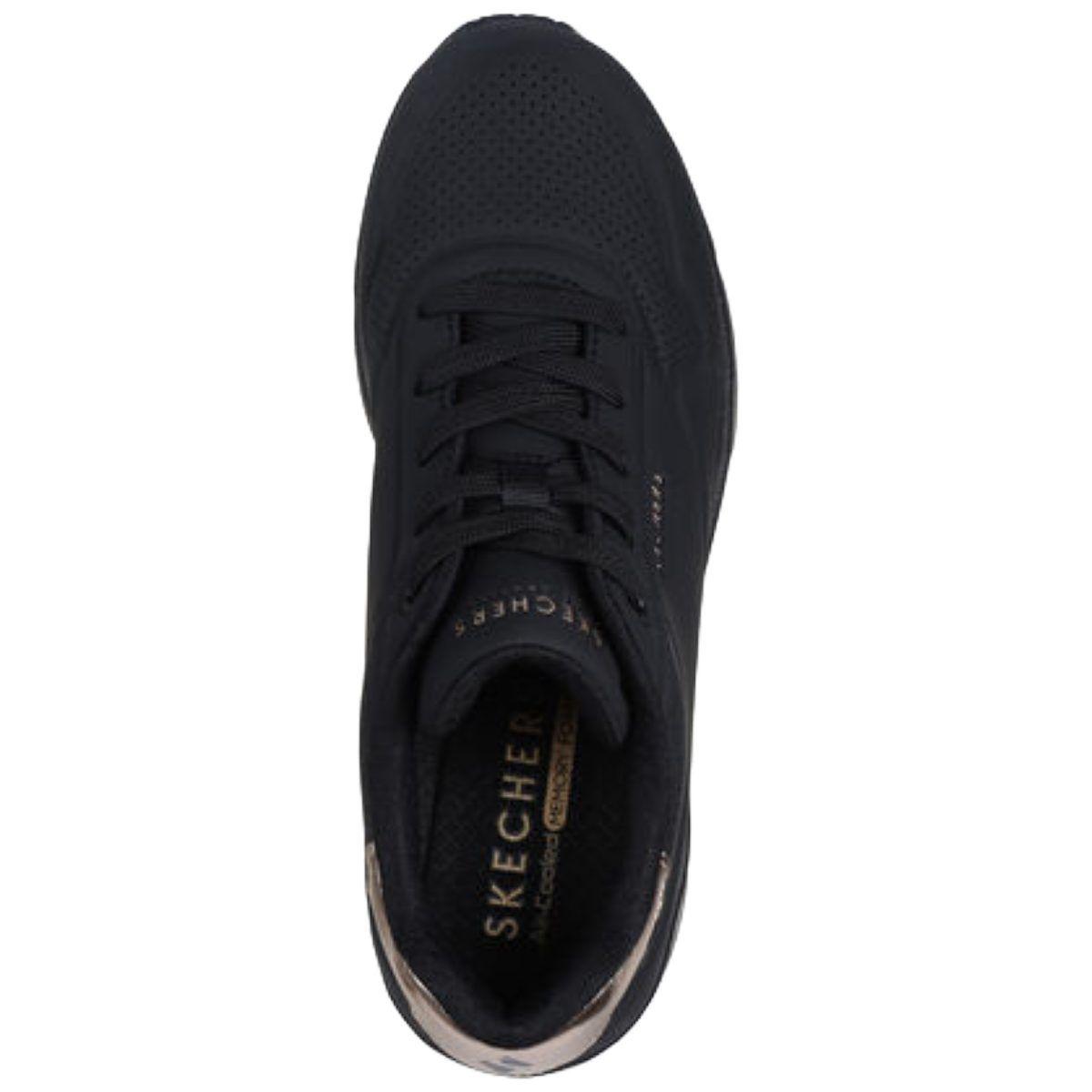 ZAPATILLAS SKECHERS MUJER UNO WEDGE HI STEPS | 177520-BBK-2