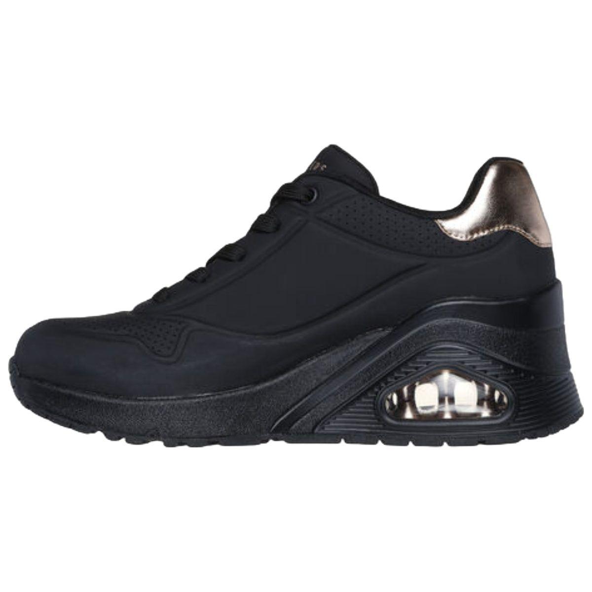 ZAPATILLAS SKECHERS MUJER UNO WEDGE HI STEPS | 177520-BBK-3