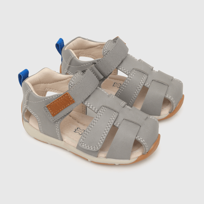 Sandalia Colloky 2 velcros franciscana gris Bebes (18 a 21)-0