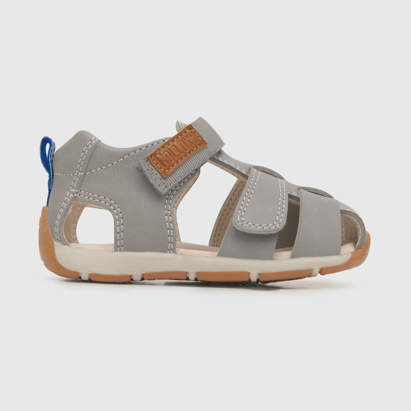 Sandalia Colloky 2 velcros franciscana gris Bebes (18 a 21)-1