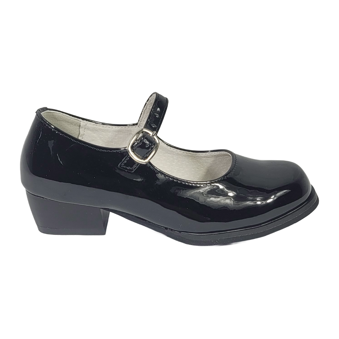 ZAPATOS DE CUECA ALQUIMIA NEGRO CHAROL INFANTIL 3073-02-0